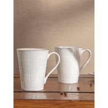 Twig & Twine Astrid Pack of 2 White With Gold Rim Mugs