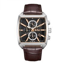 Lee Cooper Analog Grey Tonneau Dial Men's Watch (LC08180.362) (M)