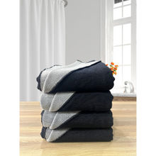 LABHAM Black Microfiber Reversible Bath Towel