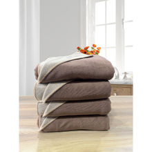 LABHAM Brown Microfiber Reversible Bath Towel