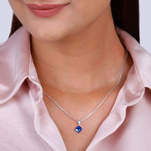 GIVA Sterling Silver Mystic Prism Pendant With Chain