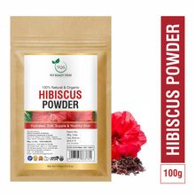 TQS 100% Organic Hibiscus Flower Powder, Exfoliates Dead Skin Cells, Prevents Early Greys