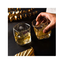 The Artment Modern Art Double Bottomed Wave Whiskey Glass
