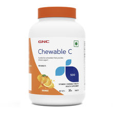GNC Vitamin C Chewable Tablets - Orange Flavour
