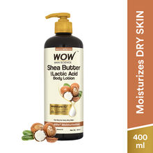WOW Skin Science Shea Butter With Lactic Acid Body Lotion - Moisturize Dry Skin