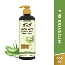 WOW Skin Science Aloe Vera Body Lotion Ultra Light Hydration - No Mineral Oil, Parabens