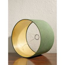 Pure Home + Living Green Linen Shade with Gold Lining