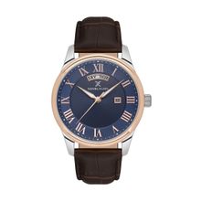 Daniel Klein Premium Men Blue Dial Leather Strap Watch - DK.1.13819-2 (M)