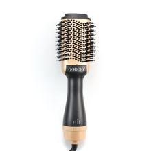 Gorgio Professional Gold Hot Air Blow Brush HDB06 3-in-1Hair Dryer Volumizer & Straightener Styler