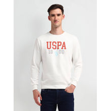 U.S. Polo Assn. Denim Co. Men White Printed Sweatshirt