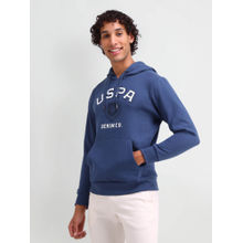 U.S. Polo Assn. Denim Co. Men Blue Typography Sweatshirt