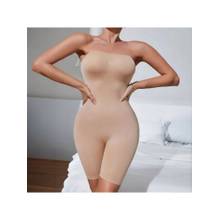 BRACHY Women Nude Slim Fit Strapless Butt Lifting Comfort Full Bodysuit Shaper