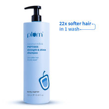 Plum Peptides Shampoo with Coconut Milk for Dry & Rough Hair 22x softer hair in 1 wash