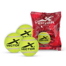Vector X Heavy Green Cricket Tennis Ball (Pack of 6)