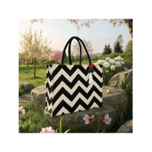 Earth Bags Bold And Breezy Chevron Canvas Carryall Tote Bag