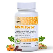 Curae Health MVM Forte - Vegan Multivitamins Tablets For Daily Energy - Boost Immunity Plant Based