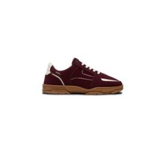 7-10 Unisex Wine Low Top Burgundy Sneakers