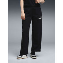 Puma Womens Fleece Black Solid Pant