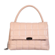 Lino Perros Women's Beige Synthetic Leather Satchel