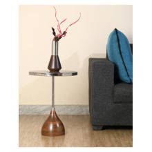 De Maison Decor Viotto Croc Pattern Table Silver