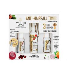 Anti-Hair Fall 3-Step Regimen Kit with Shampoo, Protein Hair Oil & Tonic For Hair Growth