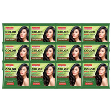 Panchvati Herbals Magic Premium Cream Hair Color With Conditioner - Natural Brown (Pack Of 12)