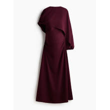 H&M Women Maroon Mama Cape-Detail Nursing Dress