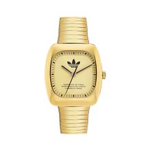 adidas Originals Retro Wave One Unisex Gold-Tone 37 Mm Dial Analog Watch - Aosy24024 (M)