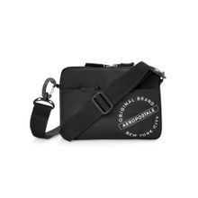 Aeropostale Aaron Unisex Polyester Crossbody Bags - Black
