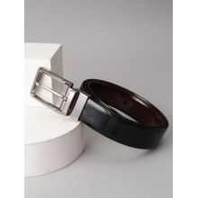 Allen Solly Men Black Solid Formal Reversible Belt