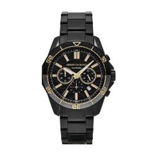 ARMANI EXCHANGE Men Black Dial Round Stainless Steel Watch - AX1963
