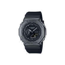Casio G-Shock GSteel GM-2100BB-1ADR Black Ip Analog-Digital Dial Black Resin Strap Men'S Watch G1371