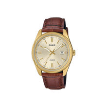 Casio ENTICER Men Analog Gold Dial Round Shape Watch MTP-1302PGL-9AVEF-(M)