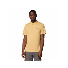 Columbia Mens Yellow Omni-Shade Tech Trail Polo T-Shirt