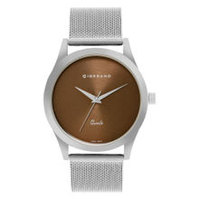 Giordano Men Analog Metal Strap 3 Hands Mechanism Wrist Watch - Brown (GZ-50111-11) (M)