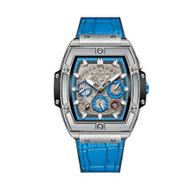 Giordano Blue Water Resistant Square Dial Unique Design Wrist Watch for Men (M)