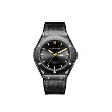 Giordano Men Day-Date Function and Quartz Movement Black Dial Round Analog Watch - GZ-50142 (M)