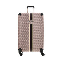 Guess Pink Geometric Wilder 28 In 8-Wheeler Trolley Bag