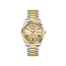 Guess Connoisseur Gold Round Dial Analog Men Watch - Gw0265G14 (M)