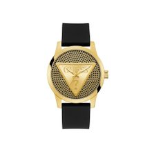 Guess Badge Gold Round Dial Analog Men Watch - Gw0916G1 (M)