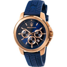 Maserati Lifestyle Chronograph Date Analog Dial Color Blue Mens Watch R8871621034 (Medium)