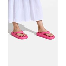 Neeman's Unisex Pink Solid Cushers Flipflops