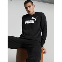 Puma No. 1 Logo Crew-Neck Mens Black Sweatshirts