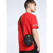 Puma Black Scuderia Ferrari Race Motorsport Men's Portable Sling Bag