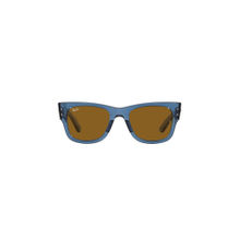 Ray-Ban Transparent Blue Sunglasses 0RB0840S Square Blue Frame Brown Lens (51)