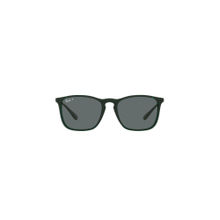 Ray-Ban Essentials Sunglasses 0Rb418766638154- Square- Green Frame- Grey Lens (54)