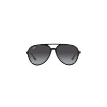 Ray-Ban Essentials Sunglasses 0Rb4376601-8G57- Pilot- Black Frame- Grey Lens (57)