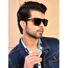 Royal Son Square Polarized Men Women Sunglasses Black Lens - CHI00122-C1