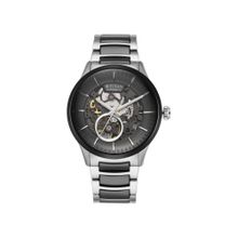 Titan Ceramic Fusion Automatic Black Dial Stainless Steel Strap Watch for Men (M)
