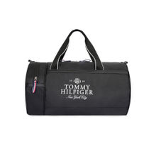 Tommy Hilfiger Unisex Deming Black Duffel Gym Bag